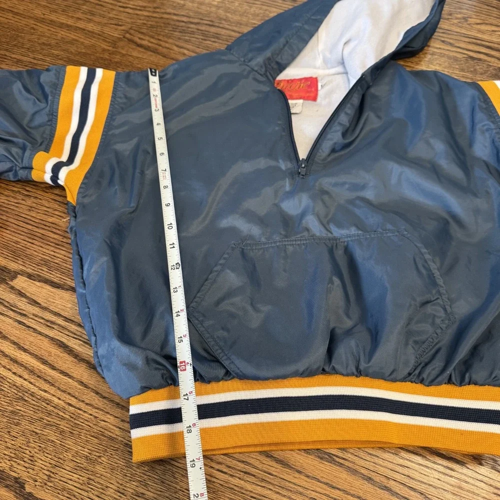 Vintage Birdie Bomber Jacket Yellow Quarter‎ Zip USA Boys Youth M Richard Leslie